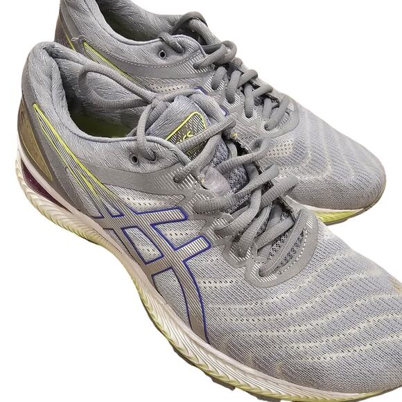 Asics Shoes - Asics Gel Nimbus 22 Green Gray Purple Athletic Shoes Women Size 11